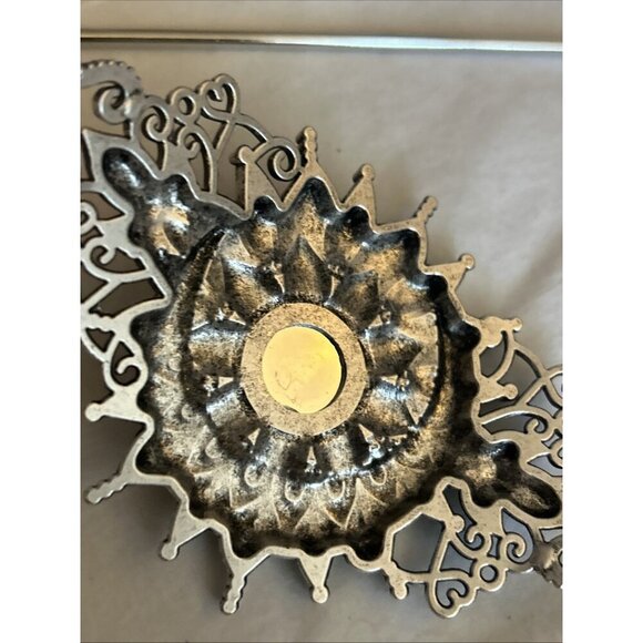 Moon Celtic Knot Hair Clip Moon Hair Clip Barrette Emo Floral Purple Stone - Picture 7 of 9